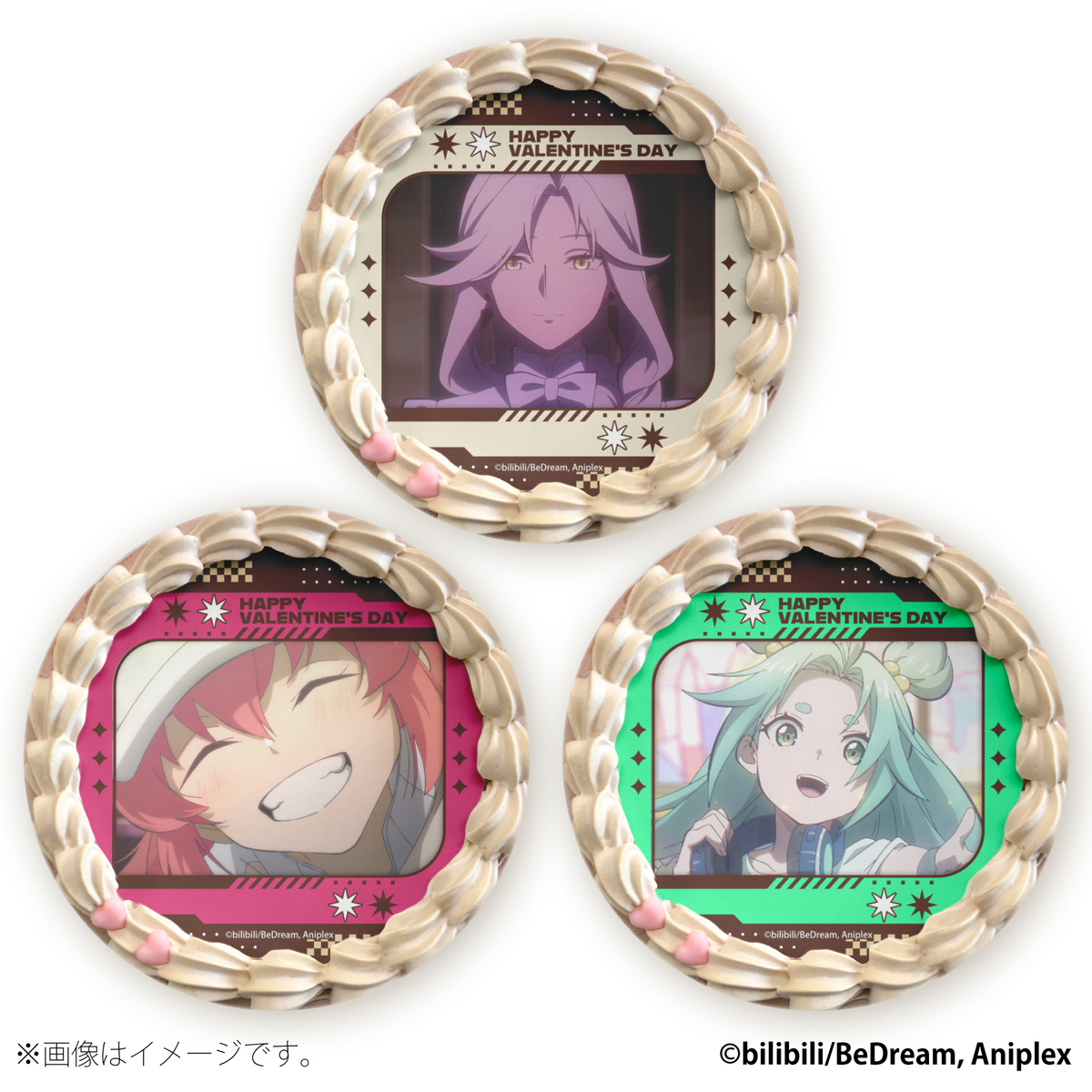 バレンタインプリケーキ